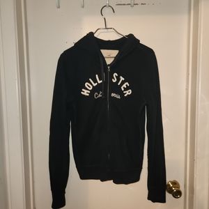 Blue Hollister zip up hoody